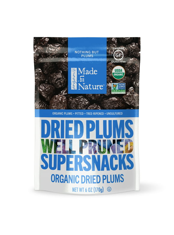 Made in Nature Dried Plums, 6 oz