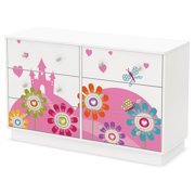 Angle View: South Shore Joy 6 Drawer Double Dresser