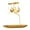 Tray F, variant on Christmas Rotating Candlestick Carousel Tree Tea Light Candle Holder Metal Desktop Ornament for Wedding Fireplace Decor , Snowflake Snowflake 17.8cm