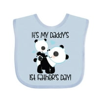 Inktastic My Daddy's 1st Fathers Day Boys Baby Bib