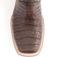 thumbnail image 5 of FERRINI Men's Belly Caiman Dakota Toe Boots, Color: Chocolate, Size: 9.5-D, 5 of 6
