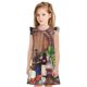 thumbnail image 1 of Balery Bottle Glass Red Wine Camisón de princesa para niñas, pijama de algodón con mangas abullonadas, suave y bonito.-Large, 1 of 6