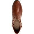 thumbnail image 3 of CHARTER CLUB Womens Brown Buckle Accent Cushioned Jaimee Round Toe Block Heel Zip-Up Booties 8 M, 3 of 3