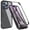 Black, variant on CCSmall for Apple iPhone 16 Pro Max Clear Case with Screen Protector, Full Body Protective Soft TPU Rugged Bumper Slim Case Shockproof Phone Cover for iPhone 16 Pro Max QC Purple