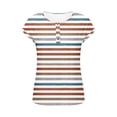 thumbnail image 5 of Haivin Womens Tops Casual Oversized Short Sleeve Sweatshirt Summer Striped Shirt Crewneck Pullover Loose T Shirts Blouse, 5 of 8
