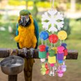 thumbnail image 3 of Bird Chewing Toy, Snowflake Eco-Friendly Parrots Swing Toy, Cage Accessory Hanging Swing Parrots For Bird, 3 of 8