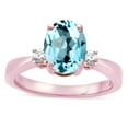 thumbnail image 3 of Star K � 3 Three Stone Oval Genuine Sky Blue Topaz Classic Engagement Promise Ring, 3 of 9