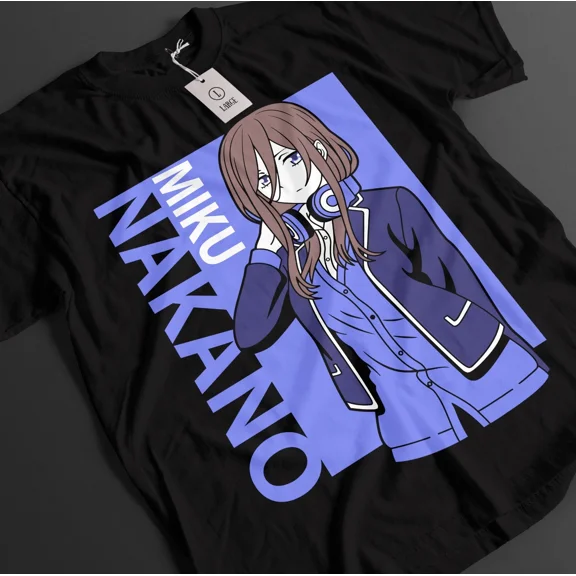 RARE The Quintessential Quintuplets Shirt Miku Tshirt Nino T-Shirt Ichika Anime Tee