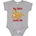 thumbnail image 3 of Inktastic My Nana Loves Me Sloth Boys or Girls Baby Bodysuit, 3 of 5