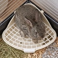 thumbnail image 5 of 4 Pcs Triangle Rabbit Litter Box, Corner Pet Toilet for Small Animals, Easy Clean Cage Potty Trainer for Rabbits, Guinea Pigs, Hamsters, Chinchillas, Ferrets, Gerbils for Indoor Cage Use, 5 of 7