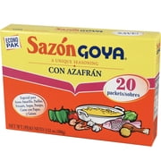 Goya Sazon Con Azafran Seasoning Mix, 3.52 oz Container, Essential Latin American Cuisine Spice
