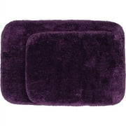 Mainstays 2 Piece Bath Rug Set Purple Spice 17x24 and 20x30