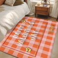 thumbnail image 4 of 4'x6' Area Rugs, Valentines Indoor Outdoor Area Rug for Living Room Bedroom, Farmhouse Orange White Plaid Love Heart Washable Bathroom Rugs Kitchen Floor Carpet Mats Home Decor Aesthetic, 4 of 8