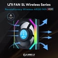 thumbnail image 2 of Paquete triple Lian Li UNI Fan SL LCD inalámbrico de 120 mm ARGB, 2 of 7