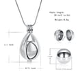thumbnail image 2 of Teardrop with Keepsake Urn Cremation Jewelry for Ashes Holder Necklace Memorial Jewelry Pendent for Ashes and Chain, 2 of 8
