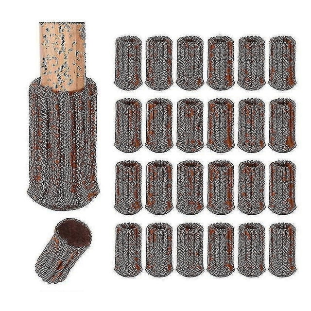 24 fundas protectoras para patas de silla, de punto, antideslizantes, para mesa, taburete y patas.