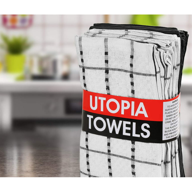 Utopia Towels Kitchen Towels, 15 x 25 Inches, 100% Ring Spun Cotton Super  Soft and Absorbent Blue Dish Towels, Tea Towels and Bar Towels, (Pack of  12) 