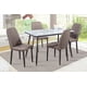 thumbnail image 1 of Comedor Max Café 4 Sillas Rectangular Mobilkraft Mesa con Base Metálica y Cubierta de Formica Marmoleada, 1 of 5