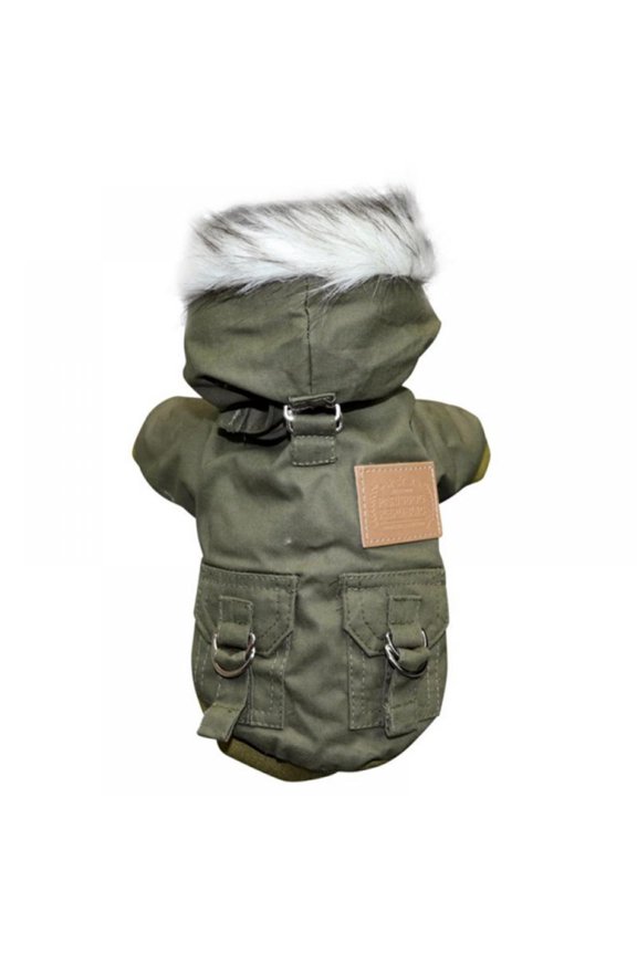 Dog Cold Weather Outerwear - Waterproof and Windproof, Thickening Coat with a Hat, Dog Apparel for Small Medium Large Dogs