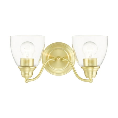 

Livex Lighting 15132 Montgomery 2 Light 14 Wide Commercial Vanity Light - Brass