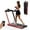 Red, variant on Up To 7.5MPH 2.25HP 2 in 1 Dual Display Screen Treadmill Jogging Machine W/APP Control White