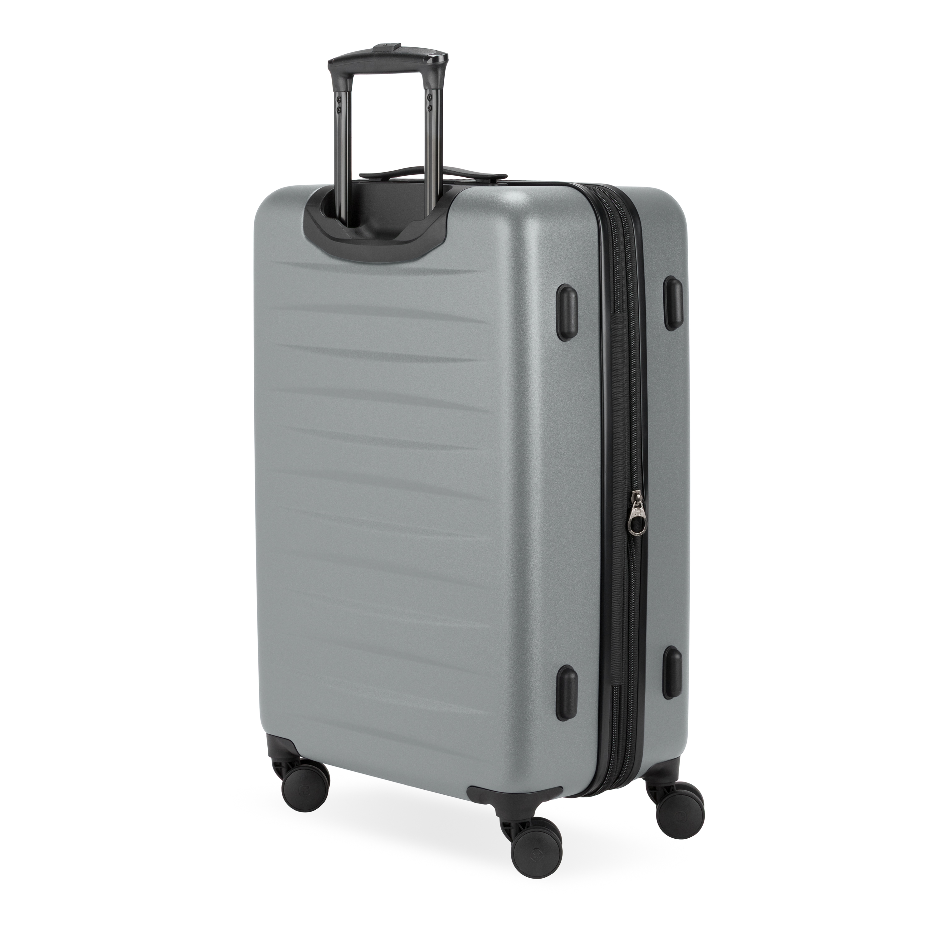 SWISSGEAR Stride Hardside Medium Checked Spinner, Charcoal Gray