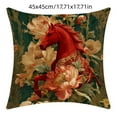 thumbnail image 2 of Animals Series Floral Horse Elegant Home Decor Sofa Bedroom Headboard Cushion Cover, 2 of 7