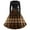 Brown, variant on asdoklhq Vacation Dresses for Women Plus Size Floral Dress Women's Fashion Casual Long Sleeve Round-Neck Knee-High Checker Printing Dress Brown S
