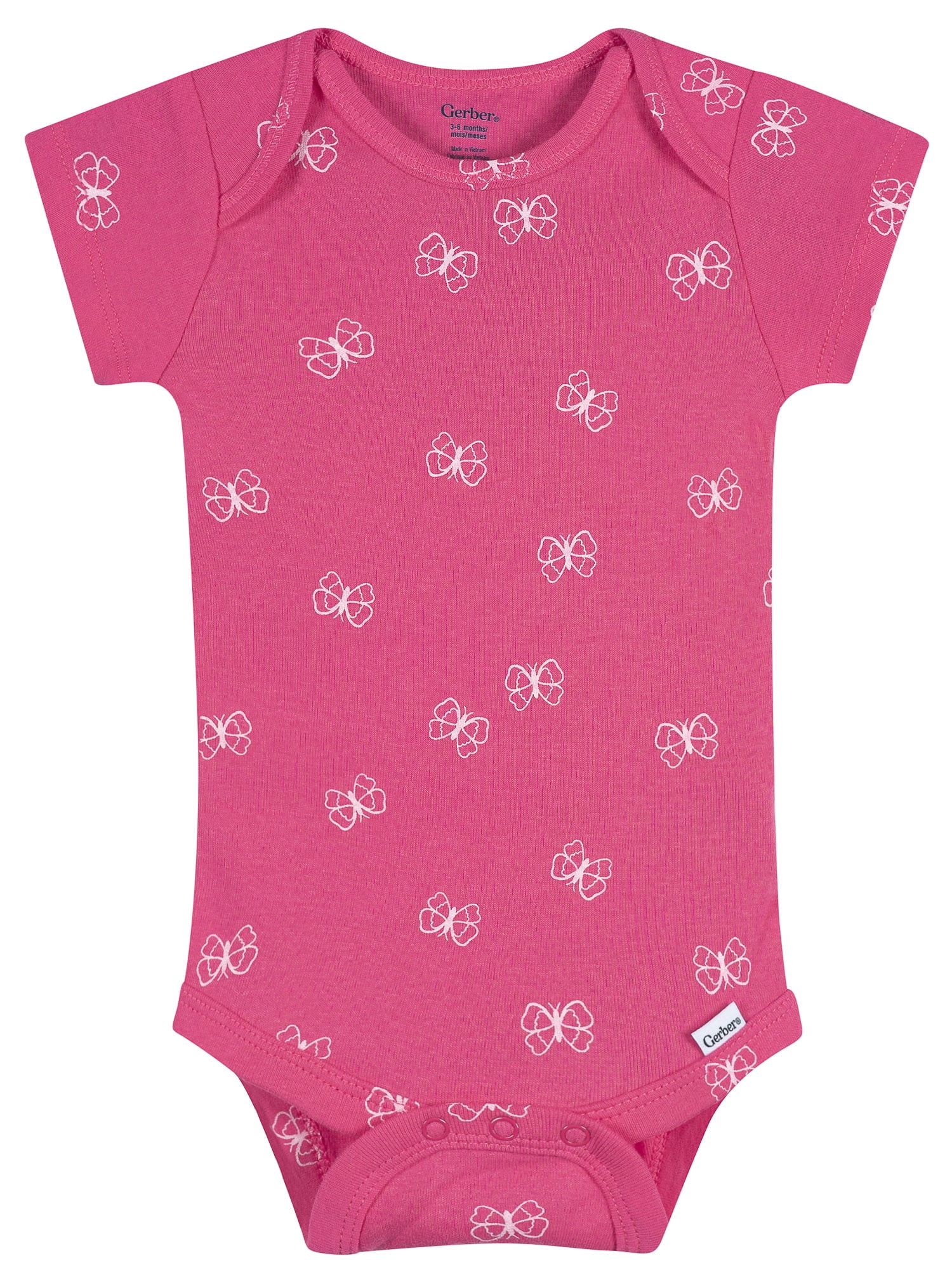 Gerber Baby Neutral Short Sleeve Onesies, 8-Pack, Sizes 0/3 Newborn - 12 Months
