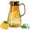 Brown, variant on Bxaolu 1 Pack Plastic Pitcher 34 Oz, Clear Pitcher with Lid, Water Jug for Fridge, BPA-Free, Ice Tea Pitchers for Juice, Sangria, Lemonade, Milk, Coffee, Cold or Hot Beverages