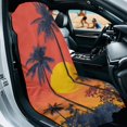 thumbnail image 1 of XYZCANDO Car Seat Towel Cover with Tropical Sunset Design, Car Seat Protector for Beach Trips and Outdoor Fitness Activities, 1 of 8