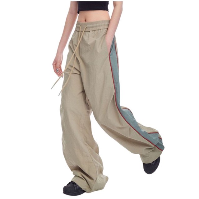 KIHOUT Clearance Womens Summer Elastic Waisted Drawstring Leisure Sports Pants Patchwork Lounge Loose Adjustable Feet Contracted Sweatpants