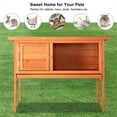 thumbnail image 2 of Pefilos 36" Rabbit Hutch for Indoor Deck Wooden Pet Hen House Animal Poultry Cage, Orange, 2 of 15