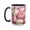 Black, variant on 15oz 'Home & Heart' Peony Ceramic Mug - Elegant & Durable Drinkware for Every Day