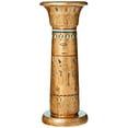 thumbnail image 1 of Design Toscano Piédestal d'Or des Rois Égyptiens Colonne Sculpturale, Pleine Couleur, 1 of 5