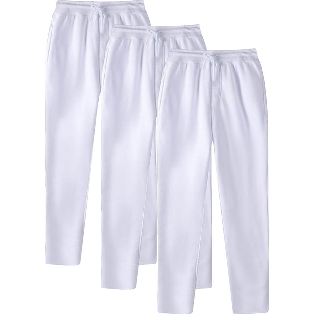 Mefallenssiah Full Length Pants Clearance Men'S Fashion Drawstring Elastic Waist Solid Color Casual Sweat Length Pants 3 Pc