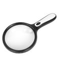 thumbnail image 3 of Generic New 4-LED Handheld Magnifying Glass for Seniors, Optical Lenses with 3X and 6X Magnification, 125mm Lens Diameter, Lightweight ABS and Acrylic Design, Battery Not Included, 3 of 7