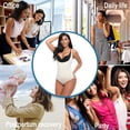 thumbnail image 6 of VASLANDA Shapewear for Women Tummy Control Fajas Colombianas Thong Body Shaper Open Bust Bodysuit, 6 of 6