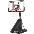 thumbnail image 3 of Best Choice Products Adjustable 4.4-10ft Basketball Hoop, Portable Goal w/Shatterproof Backboard, Ball Return - White, 3 of 11