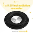 thumbnail image 4 of 5.25 Inch with Bracket Bass Diaphragm Radiator Passive Shock Basin Fake Speaker DIY Audio CD Pattern Radiation Basin,1 x 5.25 inch radiation resonator, 4 of 8