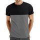 thumbnail image 1 of Casual Summer Tops Color Bloqueado Cuello Redondo Manga Corta Top, Camiseta Deportiva Elástica de Poliéster para Hombres, Uso Diario Y Actividades Al Aire Libre, 1 of 7