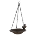 thumbnail image 4 of Cast Iron Whimsical Bluebird On Victorian Dish Hanging Garden Bird Bath Feeder, 4 of 8