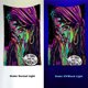 thumbnail image 3 of Tapiz fluorescente para pared Cgtredaw 75x100cm, 3 of 9