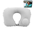 thumbnail image 1 of Almohada de prensa automática con flocado de PVC, almohada inflable en forma de U para viajes al aire libre, protección para el cuello, portátil, 1 of 4