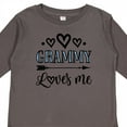 thumbnail image 4 of Inktastic My Grammy Loves Me Grandchild Girls Long Sleeve Toddler T-Shirt, 4 of 5