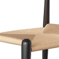thumbnail image 3 of Pemberly Row Modern Papercord Dining Chair in Natural and Black, 3 of 5