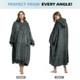 thumbnail image 5 of Catalonia Oversized Blanket Hoodie Sweatshirt, Wearable Fleece Pullover, Gift for Adults Men Women Wife Girlfriend, 5 of 6