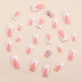 thumbnail image 4 of Fofosbeauty Press on Nails Tips, 24pcs Artificail Nails Tips Design, Duckbill French Flower Inlaid Diamond, 4 of 6