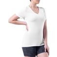 thumbnail image 2 of Athletic Works Women's Core Active Short Sleeve V-Neck T-Shirt, 3-Pack, 2 of 15
