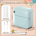 thumbnail image 3 of Mini Sticker Printer,Thermal Printer,Sticker Printer for Photos/Labels/Notes,Inkless Pocket Photo Printer for Learning Assistance,Compatible with iOS&Android(Pink), 3 of 6